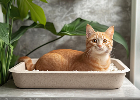 Кошка мяукает при походе в туалет